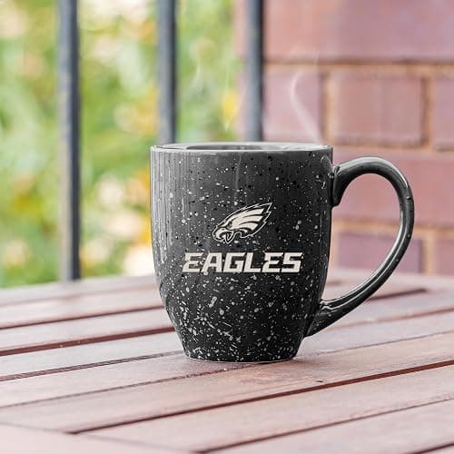 Rico Industries NFL Football 16 oz Team Color Laser Engraved Speckled Ceramic Coffee Mug thumbnail 3