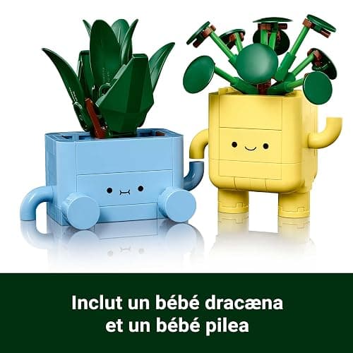 LEGO Botanicals Petites Plantes Souriantes - Jouet & Loisirs Créatifs - 2 Plantes Artificielles, 2 Pots de Fleurs Colorés & Visages Interchangeables - Cadeau Nature pour Fille dès 9 Ans & Ado 10349 thumbnail 6