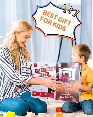 Basketball Hoop Indoor Mini for Door with Automatic Scoring and 4 Basketballs for Kids and Adults thumbnail 7
