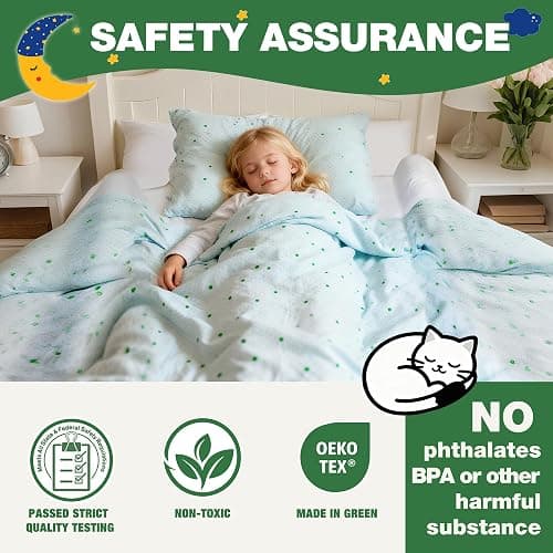 LVYSHOW Baby Bed Bumpers for Toddlers, Foam Bed Guard Rail for Kids Bed Twin Full Queen King Size Bed, 2 Pack thumbnail 6