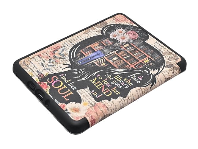 Lightweight Case for 7" Kindle Paperwhite 12th Gen 2024 & Kindle Colorsoft | PU Leather Foldable Protective Cover, Magnetic Closure, Auto Wake/Sleep, for Kindle Case, Book Lovers Gifts thumbnail 4