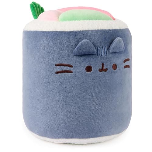 GUND Pusheen Bento Sushi Roll Plush, Squishy Toy, Collectible Plush Toy, Food Plushies, Stuffed Animal for Ages 8 and Up, Blue, 11” thumbnail 2