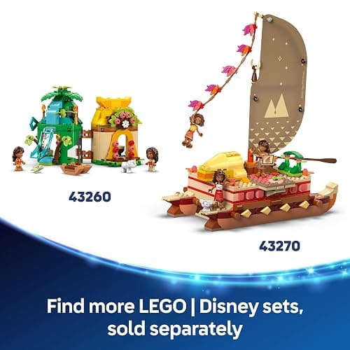 LEGO | Disney Moana 2 Heihei Building Toy - Play and Display Animal Figure with a Rotating Head, Posable Wings & Tail Feathers plus a Stand - Birthday Gift for 9+ Year Old Girls - 43272 thumbnail 10