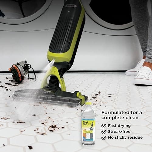 Shark VACMOP Cordless Hard Floor Vacuum Mop, Includes 2 Disposable Pads and 12 Ounces Solution, Charcoal Gray, VM180 thumbnail 6