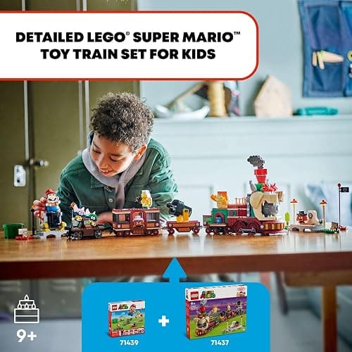 LEGO Super Mario The Bowser Express Train Toy - Building Toys for Boys & Girls, Ages 9+ Years - Pretend Play W/Minifigures - Gift Idea for Kids - 71437 thumbnail 2