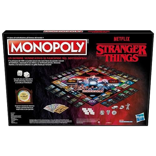Hasbro Gaming Monopoly Stranger Things Gioco da Tavolo per Adulti e Ragazzi dai 14 Anni in su, Multicolore, 41 x 400 x 267 mm (Lingua Italiana) thumbnail 6