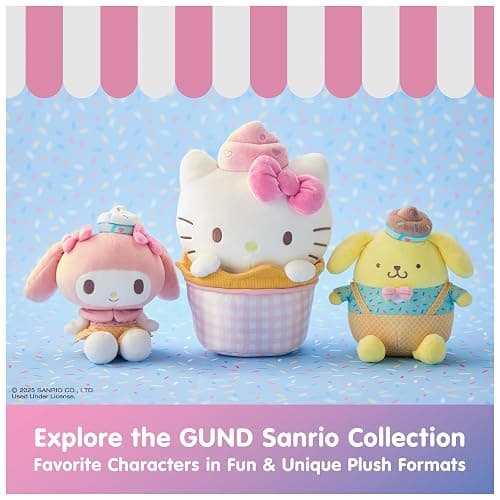 GUND Sanrio Hello Kitty 50th Anniversary Plush, Special Edition Stuffed Animal for Ages 1 and Up, Pink, 12” thumbnail 2