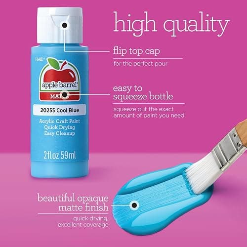 Apple Barrel Acrylic Craft Paint Kit, Matte Finish, 36 pc, Assorted thumbnail 5