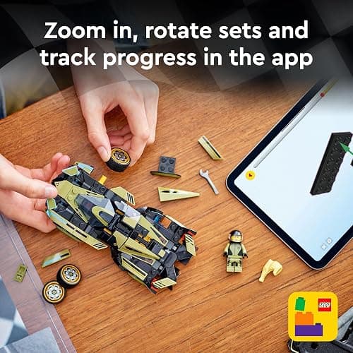 LEGO Speed Champions Lamborghini Lambo V12 Vision GT Super Car, Formula 1 Vehicle Toy, Driving Playset, Buildable Model Set for Kids, Lamborghini Car, Gift for Kids and Gaming Fans, F1 Toy, 76923 thumbnail 6
