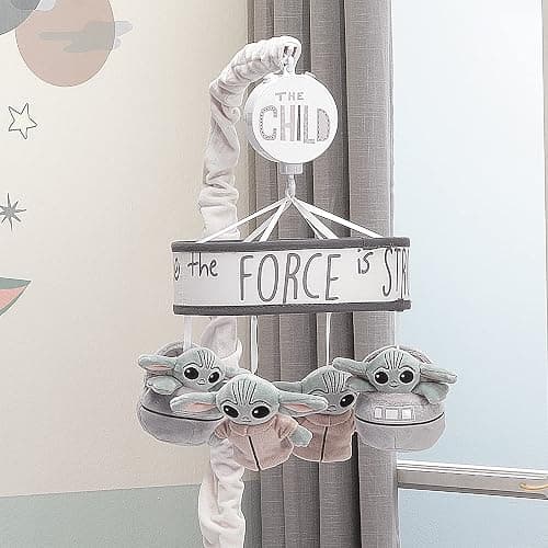 Lambs & Ivy Star Wars The Child/Baby Yoda Musical Baby Crib Mobile Soother Toy thumbnail 5