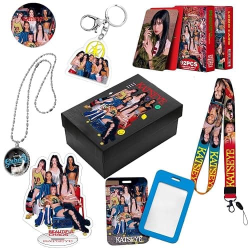 BDNXTV KATSEYE Merch KATSEYE Photocards Peripherals Stand Sticker Lomo Card Lanyard Set Novel Idol Album Gift for Fans - Image 1