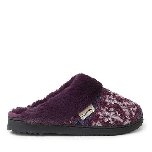 Dearfoams Women's Allison Chenille Fairisle Scuff Slipper thumbnail 3