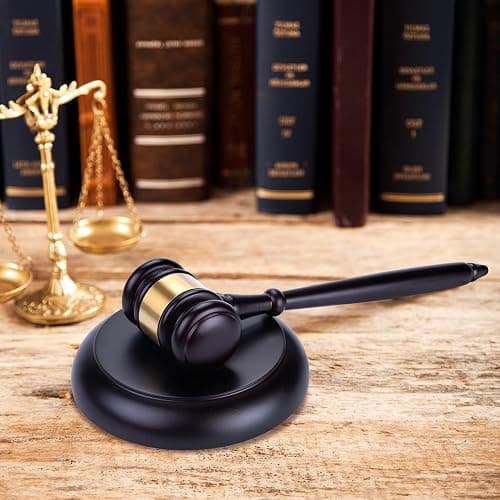 Wooden Judge Hammer Gavel Sound Block for Lawyer Judge Auction Sale,Gavel for Meetings Gavel prop thumbnail 8