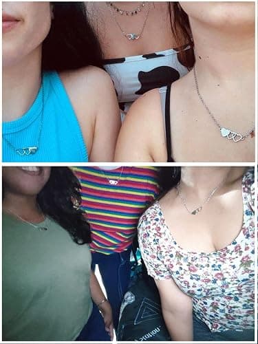 Friendship Necklace for 2 3 4 5 Friend BFF Necklace for Women Long Distance Matching Jewelry Bestie Sister Birthday Gifts Friendship Friend Gifts for Women thumbnail 5