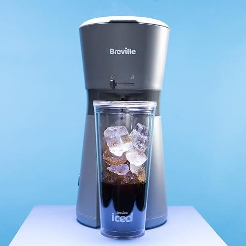Breville Iced Coffee Maker | Single Serve Iced Coffee Machine Plus Coffee Cup with Straw | Ready in Under 4 Minutes | Grey [VCF155] thumbnail 2