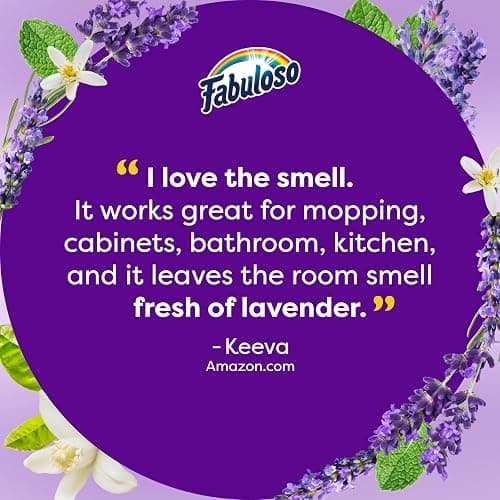 Fabuloso 2X All-Purpose Cleaner, Lavender Scent, 56 fl oz | No Rinse Floor Cleaner, Long-Lasting Freshness, Multi-Purpose Cleaner, Concentrated Formula, Everyday Cleaning, No Residue thumbnail 9