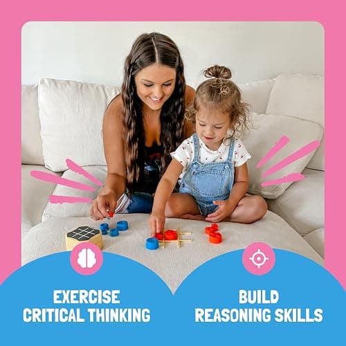 GiiKER Tic Tac Toe Bolt Game, Original 3-in-1 Handheld Puzzle Game, Portable Travel Games for Car Ride, Toys Gift Idea for Kids and Adults, Birthday Gifts for Boys Girls thumbnail 4