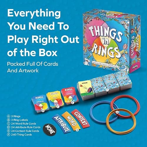 Allplay - Things in Rings Board Game - Small Box Big Game - 2 to 6 Players - 20 Minute Play Time thumbnail 5