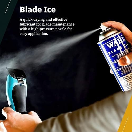 Wahl Professional Blade Ice Spray, Blade Coolant, 14 fl oz | Clipper Cool Spray Can, Lubricant and Cleaner in One, Reduces Friction and Heat, Safe for Plastics thumbnail 3