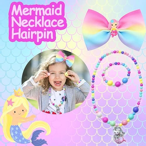 Lubibi Ensemble de Maquillage Lavable pour Enfants avec Coffret, Testé de sécurité Kit de cosmétiques réels pour Enfants,Sirène Anniversaire Cadeau de Noël Jouet pour Filles 3456789 10 11 12 thumbnail 8