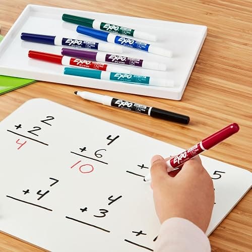 Expo Dry Erase Markers, Whiteboard Markers with Low Odour Ink, Fine Tip, Assorted Vibrant Colours, 16 Count thumbnail 2