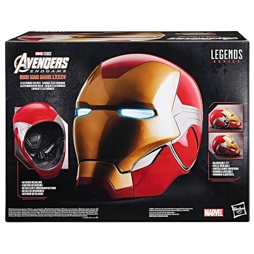 Marvel Legends Series Iron Man Premium Electronic Helmet with Light FX, Avengers: Endgame Adult Collectible Roleplay Gear thumbnail 10