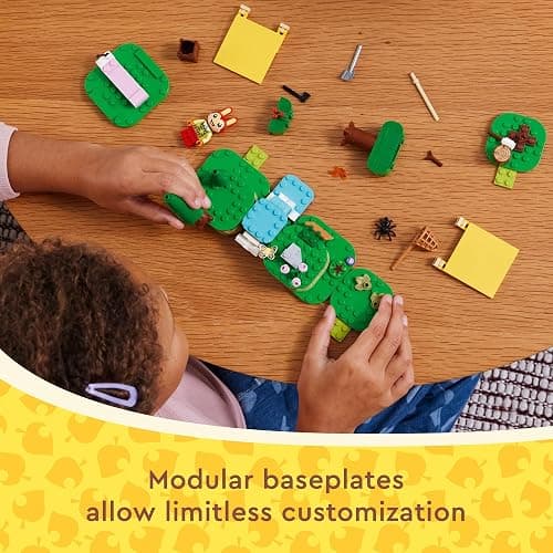 LEGO Animal Crossing Bunnie’s Outdoor Activities Buildable Creative Playset for Kids, Includes Video Game Toy Minifigures Tent and Rabbit, Animal Crossing Toy for Girls and Boys Aged 6 and Up, 77047 thumbnail 4