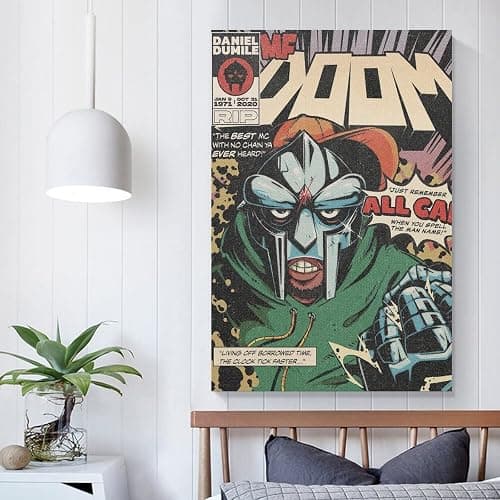 MF Doom Retro Posters & Prints on Canvas Wall Art Poster For Room Decor Unframe 12x18inch(30x45cm) thumbnail 2