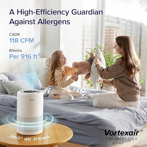Levoit Air Purifiers for Bedroom Large Room, Smart WiFi Alexa Control, Covers up to 915 Sq Ft, H13 True HEPA Air Filter Removes 99.97% Smoke Dust Mold Pollen, 24dB Quiet Sleep Mode, Core 200S - Core200S thumbnail 2