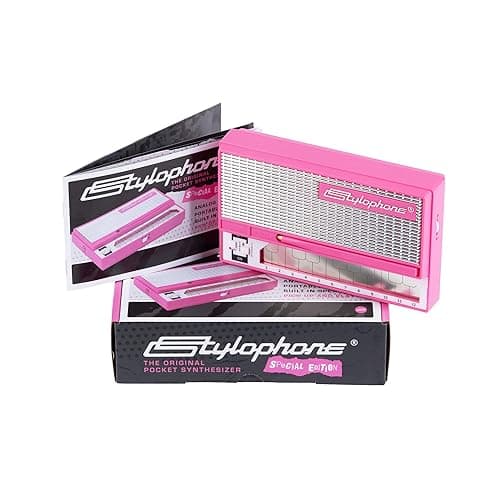 Stylophone Pink - The Original Pocket Electronic Synthesizer - Special Edition | Synth Musical Instrument | Synthesizer Keyboard | Stylophone Instrument - Image 1