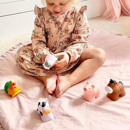 Melissa & Doug Pop Blocs Farm Animals Educational Baby Toy - 10 Linkable Pieces - Baby Toy thumbnail 2