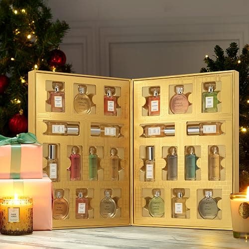 Luxury Perfume Advent Calendar for Women – 24 Exquisite Fragrances in Gold Gift Box – Advent Beauty Calendar 2025 Holiday Countdown Set thumbnail 3