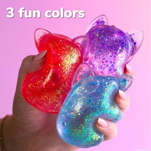 Original Squishmallows™ SLIMYGLOOP Purple Gelli Gels, Slow Rising Sensory Squeeze Toy with Glitter, Gel Filled Fidget Toys thumbnail 6