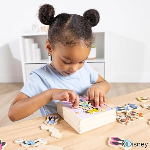 Melissa & Doug Disney Minnie Mouse Dress-Up Puzzle, 18 Pieces Mix and Match Outfits, Sorting & Matching Toy with Storage Case, Educational Puzzle for Toddlers Ages 3+ thumbnail 7