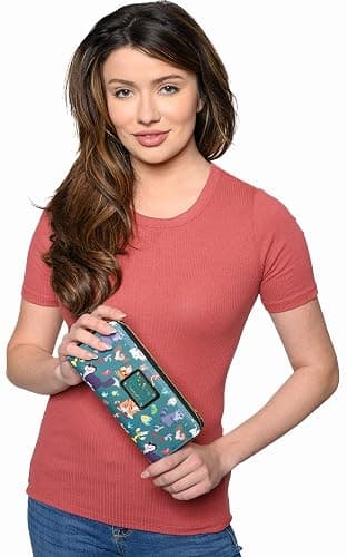 Loungefly Disney Wallet Princess Sidekicks Print Zip Faux Leather Clutch thumbnail 8