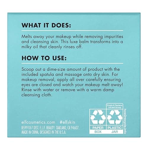 e.l.f. SKIN Holy Hydration! Makeup Melting Cleansing Balm, Face Cleanser & Makeup Remover, Infused with Hyaluronic Acid to Hydrate Skin thumbnail 7