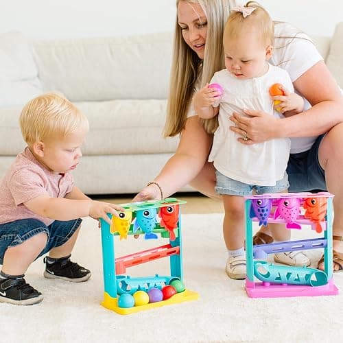 Move2Play, Feed The Fish | Interactive Baby & Toddler Toy | 1, 2+ Year Old Gift & Birthday Present | Boys & Girls Babies Ages 6, 7, 8, 9, 10, 12, 18, 24+ Months Old thumbnail 2