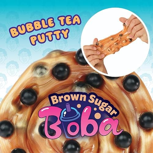 Crazy Aaron's Thinking Putty® - Brown Sugar Boba - Sensory Putty for Kids and Grown ups in a 4" Tin - Creative and Endless Fun, Stress Relief Therapy Toys, Never Dries Out - Made in USA thumbnail 3