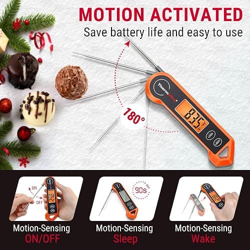ThermoPro TP19H Digital Meat Thermometer for Cooking with Ambidextrous Backlit and Motion Sensing Kitchen Cooking Food Thermometer for BBQ Grill Smoker Oil Fry Candy Instant Read Thermometer thumbnail 5