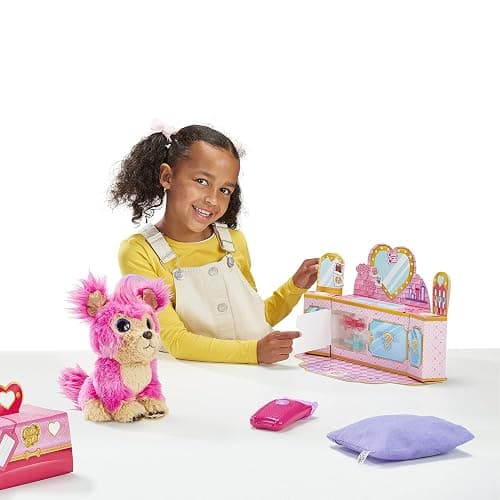 Little Live Scruff-A-Luvs Cutie Cuts: Shave, Reveal and Style, Plush Rescue Pet - Pink Puppy thumbnail 9