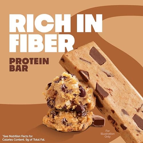 Quest Nutrition Chocolate Chip Cookie Dough Protein Bars, High Protein, Low Carb, Gluten Free, Keto Friendly, 12 Count thumbnail 4