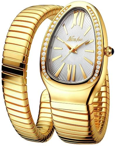 MASTOP Snake Face Watch for Women Snake Shape Face Women Watches Ladies Watches Waterproof Steel Dainty Dress Female Wrist Watches Relogio Feminino - Image 1