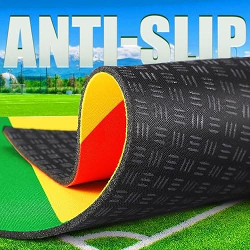 TOBWOLF Baseball & Softball Home Plate, Colored Blended Non-Slip Mat for Pitching & Hitting Practice, 17” Official Size Baseball Zone Training Home Plate, Portable Indoor Outdoor Pitchers Plate thumbnail 4