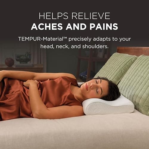 Tempur-Pedic TEMPUR-Ergo Neck Pillow, Large Profile, White thumbnail 4