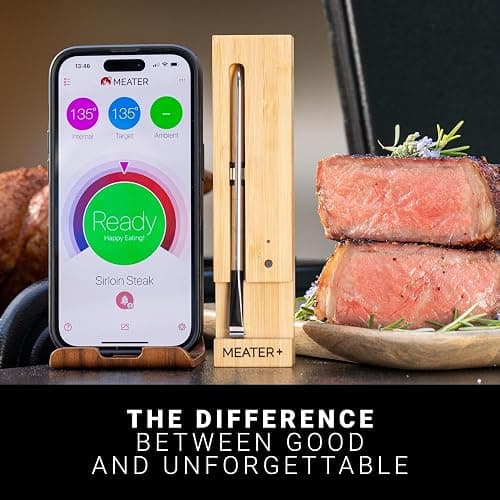 MEATER Plus | Smart Meat Thermometer with Bluetooth | 165ft Wireless Range | for The Oven, Grill, Kitchen, BBQ, Smoker, Rotisserie thumbnail 7