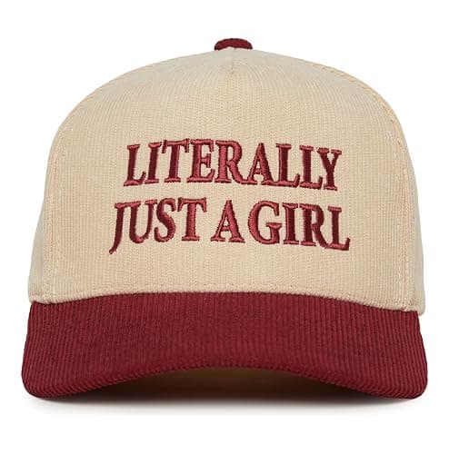 Funky Junque Two Tone Vintage Trucker Hats Men Women Corduroy Trendy Embroidered Baseball Cap Snapback Funny Gifts - Image 1