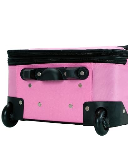 Rockland Journey Softside Upright Luggage Set, Expandable, Pink, 4-Piece (14/19/24/28) thumbnail 6