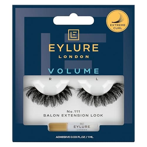 Eylure Salon Extension Look False Eyelashes, Volume No. 111, 1 Pair - Image 1