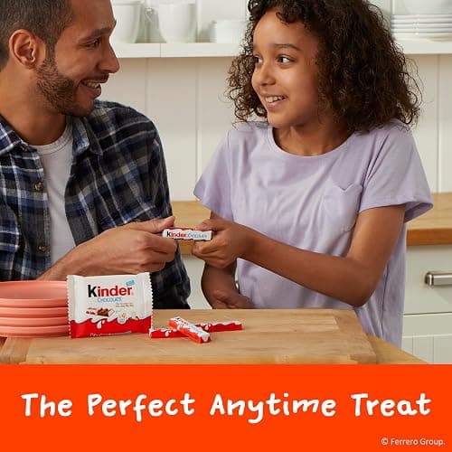Kinder Chocolate, 18 Four Count Packs, Milk Chocolate Bar with Creamy Milky Filling, Individually Wrapped Candy, 1.8 oz Each thumbnail 7