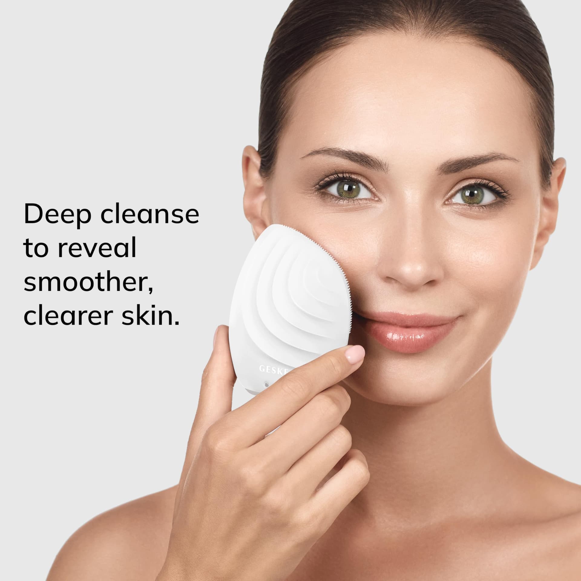 GESKE | Cepillo facial SmartAppGuided™ 5 en 1 | Cepillo de limpieza facial eléctrico | Cepillo de silicona suave | Limpieza facial profesional | Dispositivo de limpieza facial | masajeador facial thumbnail 3